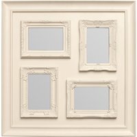 Maren 4 Photo Cream Plastic Multi Photo Frame - Cream