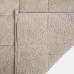 Teddy Fleece Weighted Blanket Throw - Natural / 200cm - thumbnail 3
