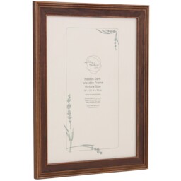 Haldon Wooden Frame  - Brown / 16 x 12in - thumbnail 2