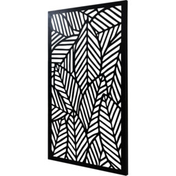 Indoor/Outdoor Graphic Metal Wall Screen - Black - thumbnail 2