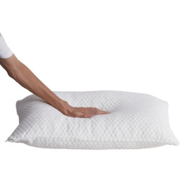 Bamboo Fiber Memory Foam Pillow Insert - White / 74cm - thumbnail 3