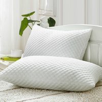 Bamboo Fiber Memory Foam Pillow Insert - White / 74cm - thumbnail 1
