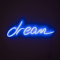 Dream Neon White Light Decoration - White