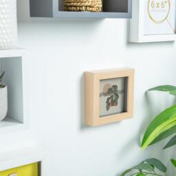 "4x4"" 3D Box Photo Frame Pack of 5 - Beige" - thumbnail 3