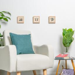 "4x4"" 3D Box Photo Frame Pack of 5 - Beige" - thumbnail 4
