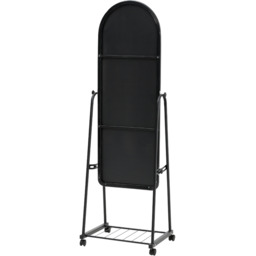 Mobile Arched Full Length Dressing Mirror with Bracket - Black / 36cm - thumbnail 5