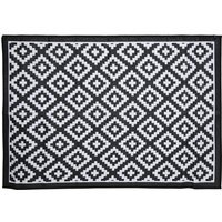 Lightweight Waterproof Indoor Outdoor Rug - Black / 230cm - image 1
