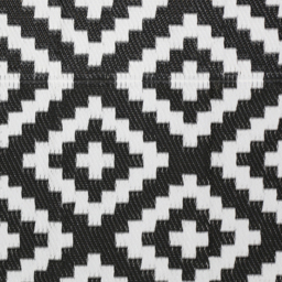 Lightweight Waterproof Indoor Outdoor Rug - Black / 230cm - thumbnail 3
