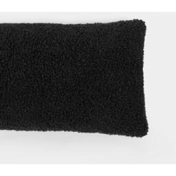 Boucle Textured Door Draught Excluder Draft Insulator - Black - thumbnail 2