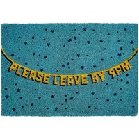 Filta Please Leave by 9pm Doormat - Multicolour
