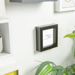"4x4"" 3D Box Photo Frame Pack of 5 - Black" - thumbnail 4