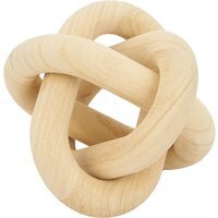 Wooden Knot Ornament - Natural Wood - image 1