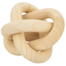 Wooden Knot Ornament - Natural Wood - thumbnail 2