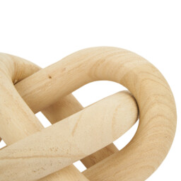 Wooden Knot Ornament - Natural Wood - thumbnail 3