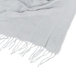 Parisa Seersucker Throw - Silver - thumbnail 2