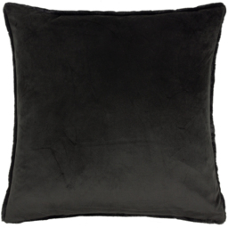 Stanza Faux Fur Cushion 55 x 55cm - Jet / Polyester - thumbnail 2