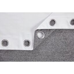 Rivington Heavyweight Eyelet Curtains - Grey / 183cm / 229cm - thumbnail 2