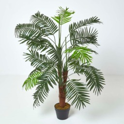 Homescapes Green Mini Palm Tree Artificial Plant with Pot, 120 cm - Green - thumbnail 2