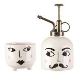 Mister and Mrs Plant Set - Black and White - thumbnail 4