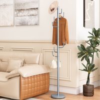 Freestanding Coat Rack - Silver