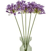 Wyld Haus Lilac Artificial Agapanthus Sprays - Set of 3 - Lilac