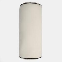 Matte Velvet Bolster Cushion - Cream - thumbnail 4