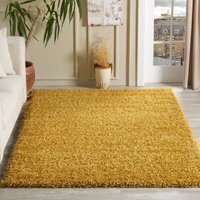 Soft Thick Luxury Modern Shaggy Rug - Ochre / 120cm x 170cm - image 1