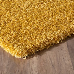 Soft Thick Luxury Modern Shaggy Rug - Ochre / 120cm x 170cm - thumbnail 2