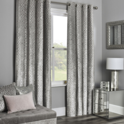 Halo Velvet Lined Curtain - 168cm / 183cm - thumbnail 2