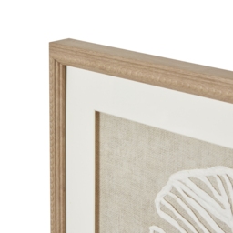 Ethereal Feather Art In Beaded Frame - Brown - thumbnail 3