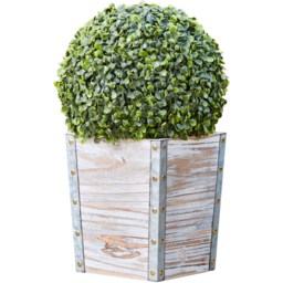 Teamson Home Indoor Outdoor Garden Solar Light Artificial Plant PT-OD0005 - Brown - thumbnail 2