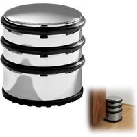 Esme Chrome Door Stopper - Black, Silver