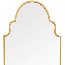 Arcus Crown Arch Leaner Outdoor Wall Garden Mirror - Gold / 200cm - thumbnail 3