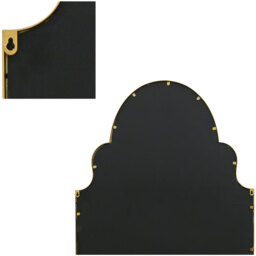 Arcus Crown Arch Leaner Outdoor Wall Garden Mirror - Gold / 200cm - thumbnail 5