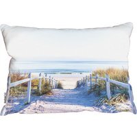 Path To The Beach At Baltic Sea Outdoor Cushion - White - image 1