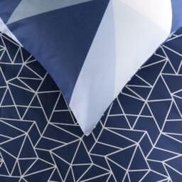 Geometric Shapes Duvet Cover - Navy / King - thumbnail 4