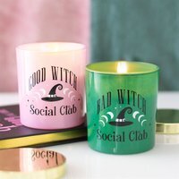Set of 2 Witch Scented Glass Candles Good Bad Witch Gifts - Multi - image 1
