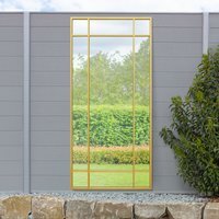 Genestra Outdoor Garden Wall Mirror - Gold / 180cm / 85cm