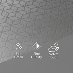 Soft Touch Geometric Duvet Set - Silver / King - thumbnail 2