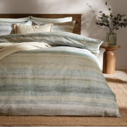 Swift Brushed Cotton Duvet Set - Eucalyptus / King - thumbnail 2