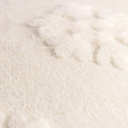 Snowflakes Faux Fur Feather Filled Cushion - Off White - thumbnail 3