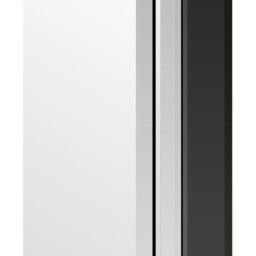 MirrorOutlet Aston Black All Glass Wall Mirror - Black - thumbnail 4