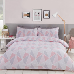 Leo Duvet Set - Pink / Double - thumbnail 2