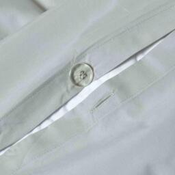 Egyptian Cotton Duvet Cover with Pillowcase - Silver / King - thumbnail 3