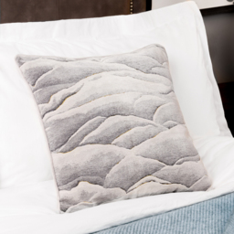 Stratus Jacquard  Cushion - Grey / 80 Feather 20 Polyester - thumbnail 3