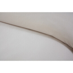 Malvern Waffle Duvet Set - Natural / Superking - thumbnail 4