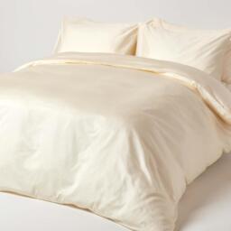 Organic Egyptian Cotton Fitted Sheet - Cream / King - thumbnail 3