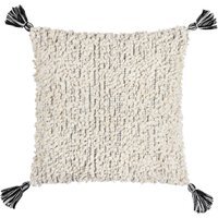 Cambre Boucle Tasselled Cushion 50 x 50cm - Mono / 1.3kg - image 1