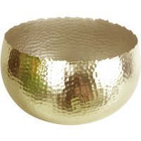 XL Metal Hammered Planter - Gold - Yellow