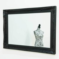 Buxton Black Wall Mirror 108 x 78cm - Black - image 1